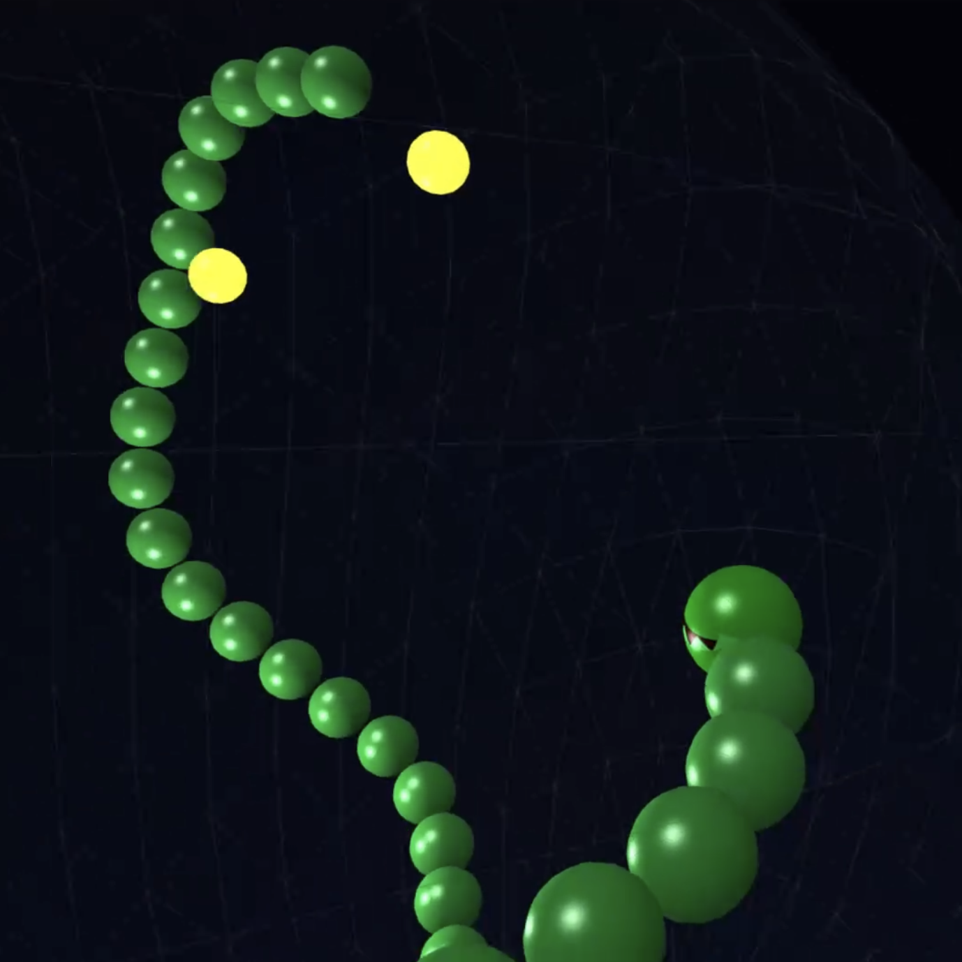 Screenshot of 3D Snake