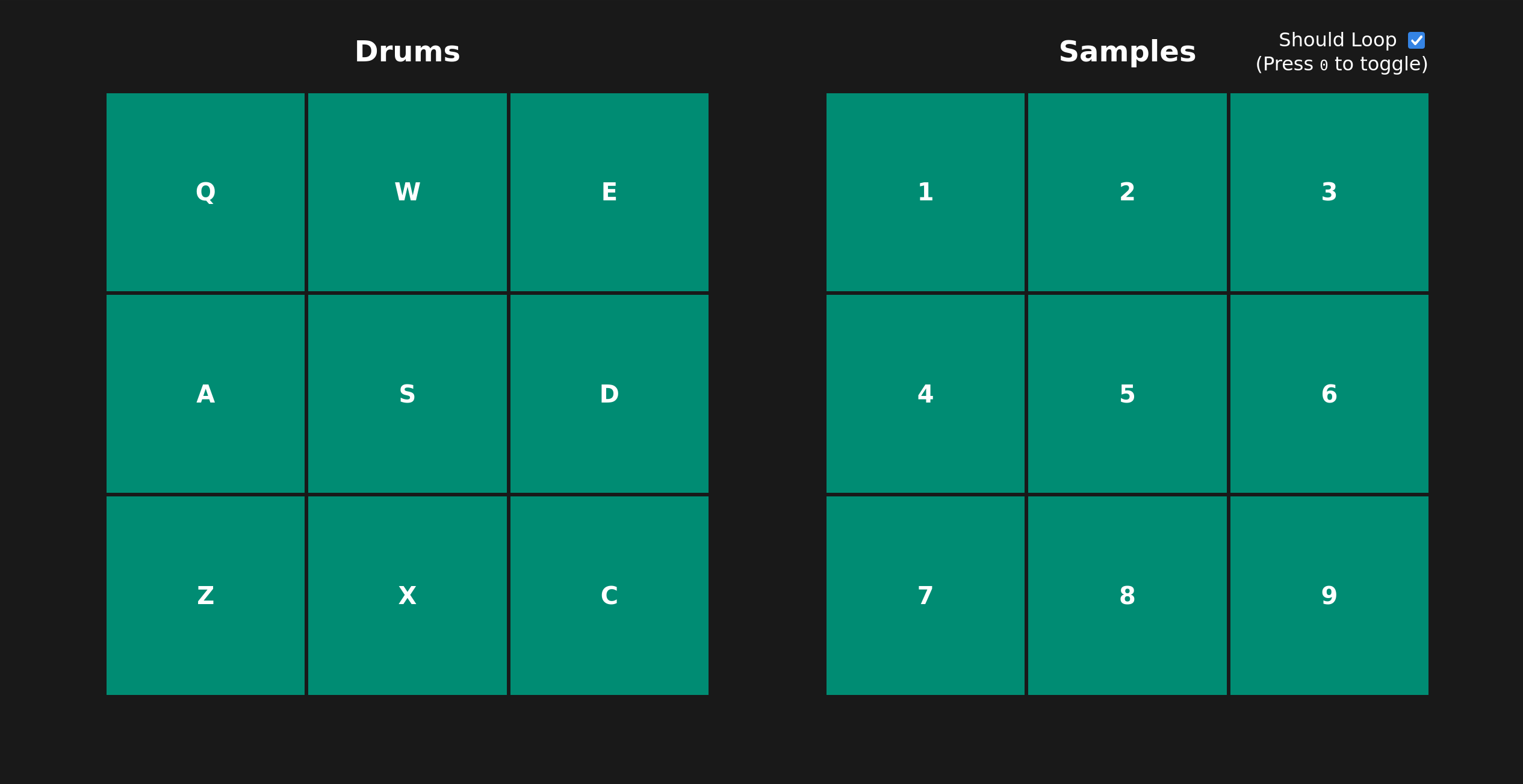 (screenshot of Drum Machine)